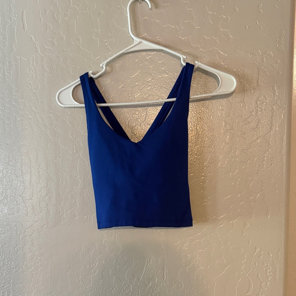 Hollister Royal Blue V-Neck Crop Tank
